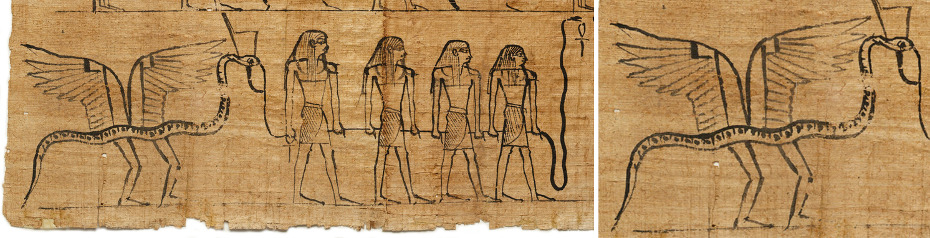 Book of the Hidden Chamber Amduat Papyrus Hour Towing Hauling